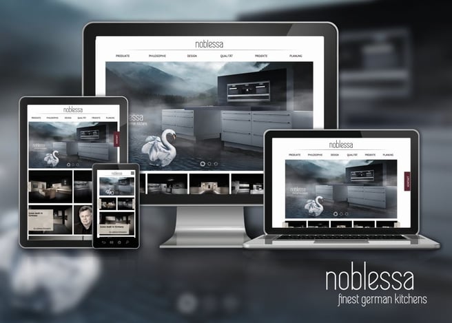 Website von noblessa, umgesetzt von straight, Internetagentur München