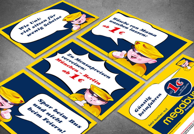 Edgar-Cards mit lustigen Sprüchen der Werbeagentur straight aus München
