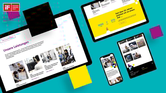 Website Design | iteratec | iF Design Award 2021 | straight.